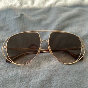 Loewe Gold Aviator Sunglasses - Excellent Condition